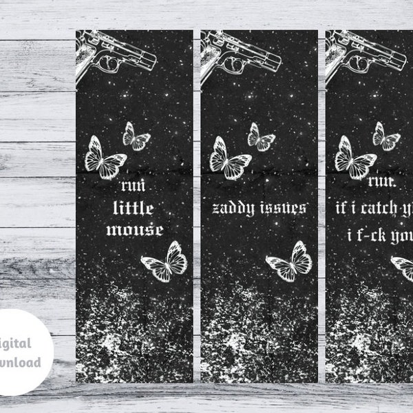 3 Bookmark Printables Inspired by "Haunting Adeline" by H.D. Carlton | Cut & Print | Digital Download