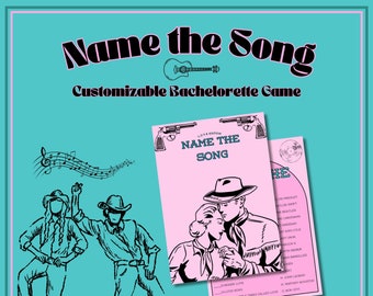 Bachelorette Party Games Hen Party Bachelorette Printable Games Let's Go Girls Last Rodeo Bachelorette Name That Song Cowgirl Bachelorette