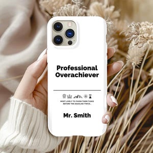 iPhone Custom Tough phone case|Personalize phone case|gift for coworker, gift for graduation, gift for friend, funny phone gift, fun case