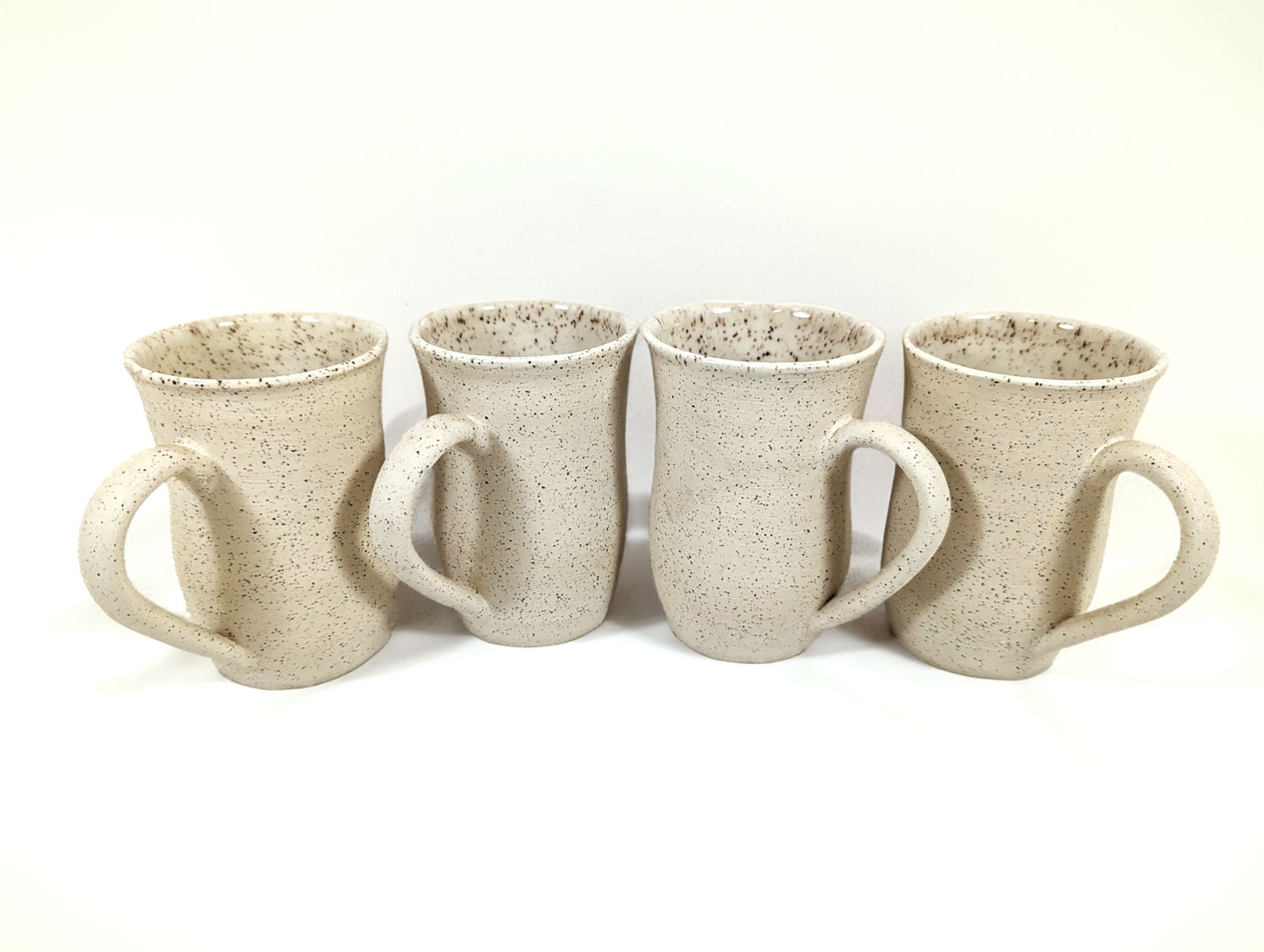 White Mugs Set of 6 Fine Porcelain 325 Ml 11 Fl Oz Regal Plain Cups 