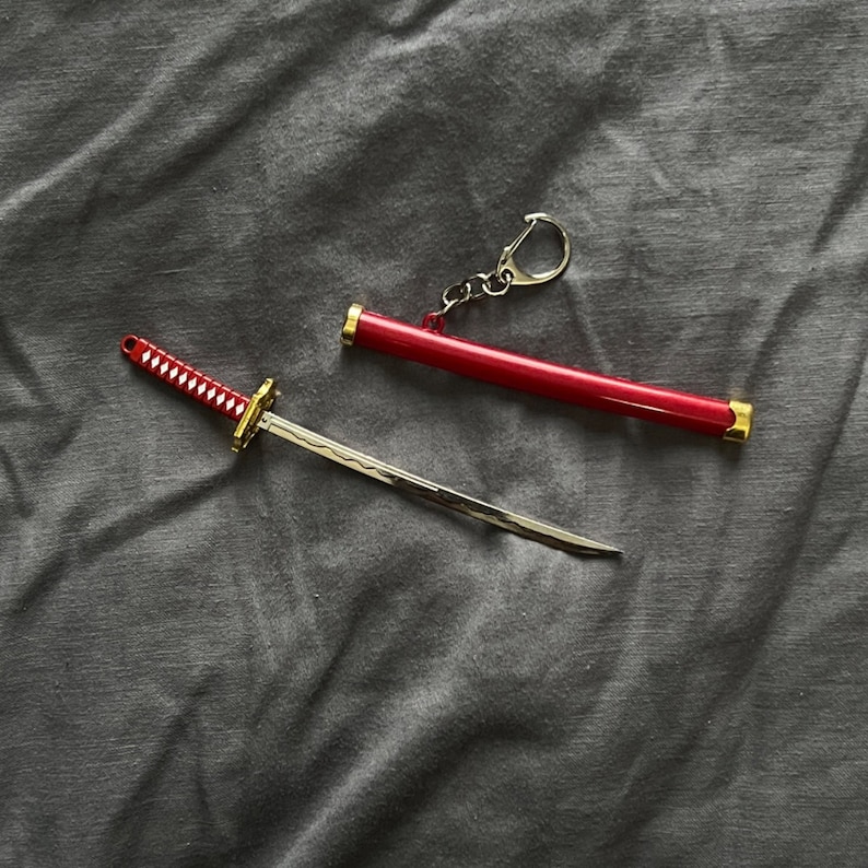 Anime Handmade Mini Katana Keychain Japanese Katana Keychain Anime Gift