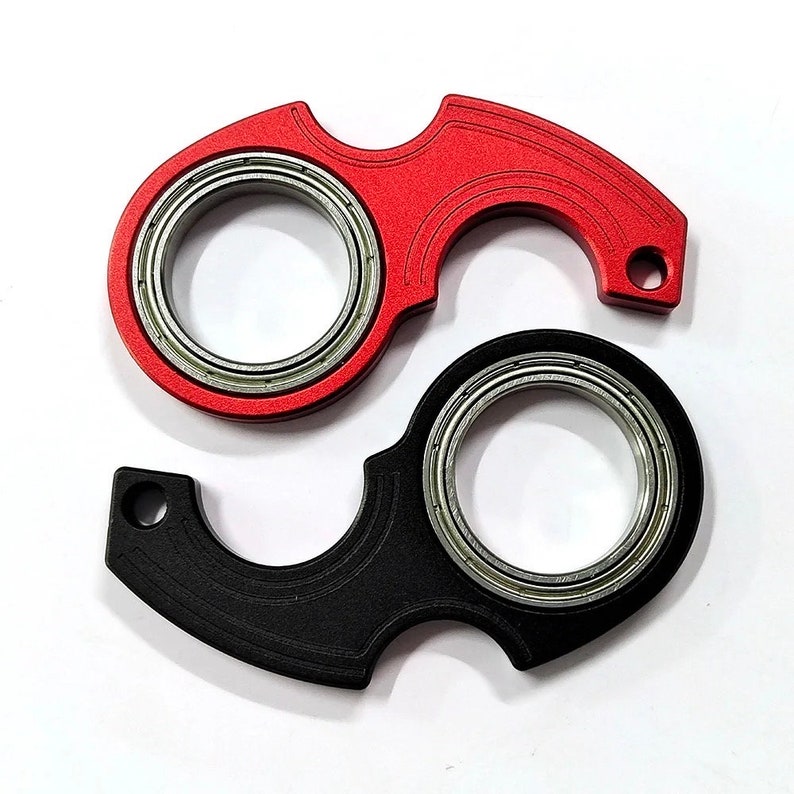 New Metal Karambit Spinner Style Fidget Spinner Keychain Anti Etsy