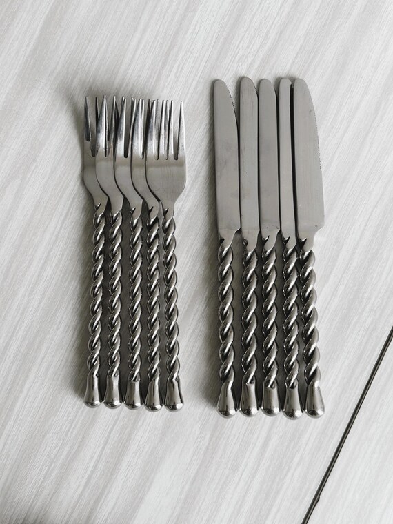 Lot De 20 Couverts Vintage Super Inox Et Poinçons, Argenterie à Identifier