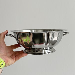 Stainless steel serving dish with lid, classic design, elegant tableware, timeless vintage tableware, cocktail set image 7