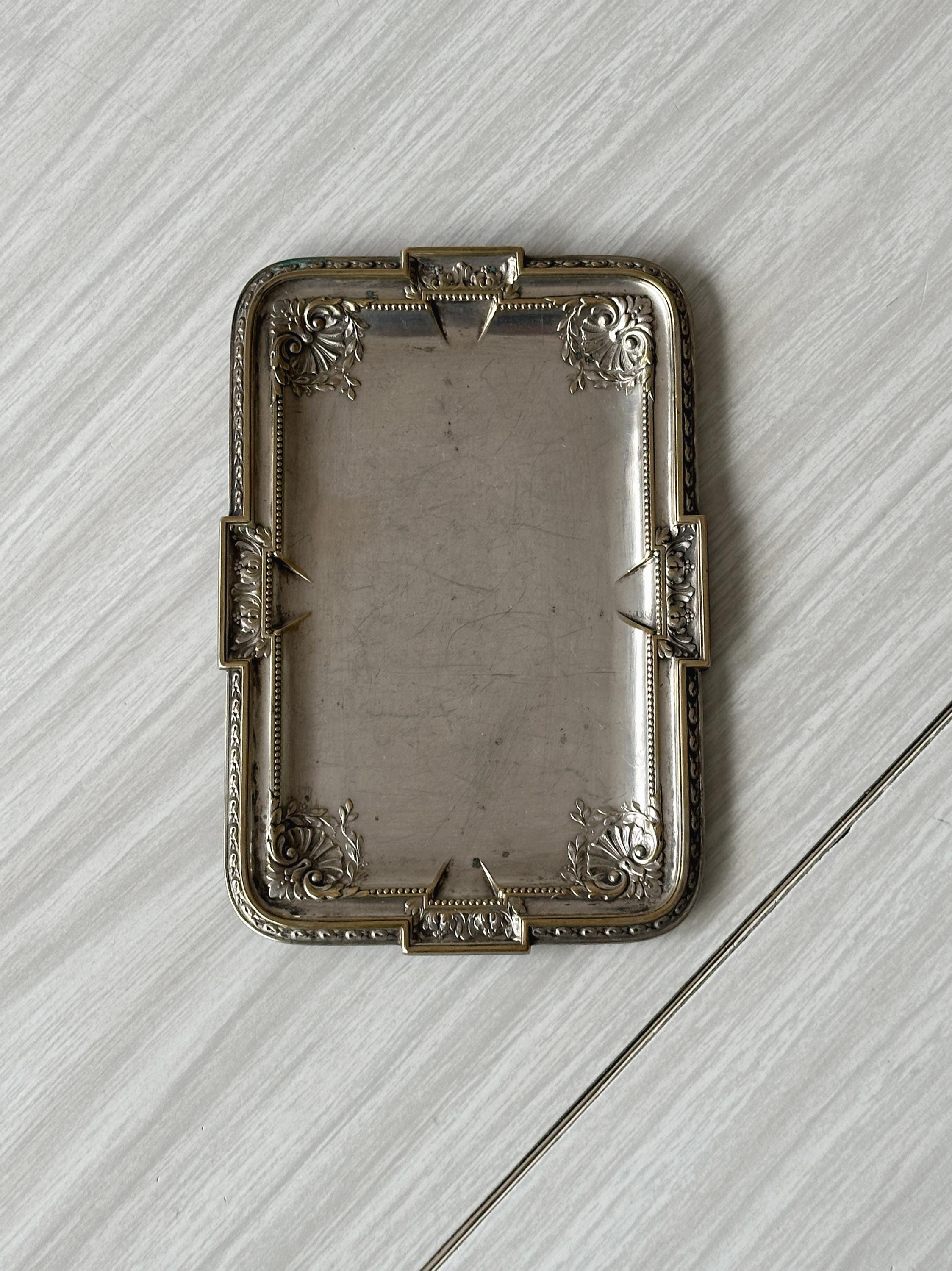 Silber spiegel tablett