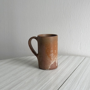 Rustic stoneware mug, artisan pottery cup, handmade, antique interior decor, shabby chic, natural and raw touch, antique stoneware