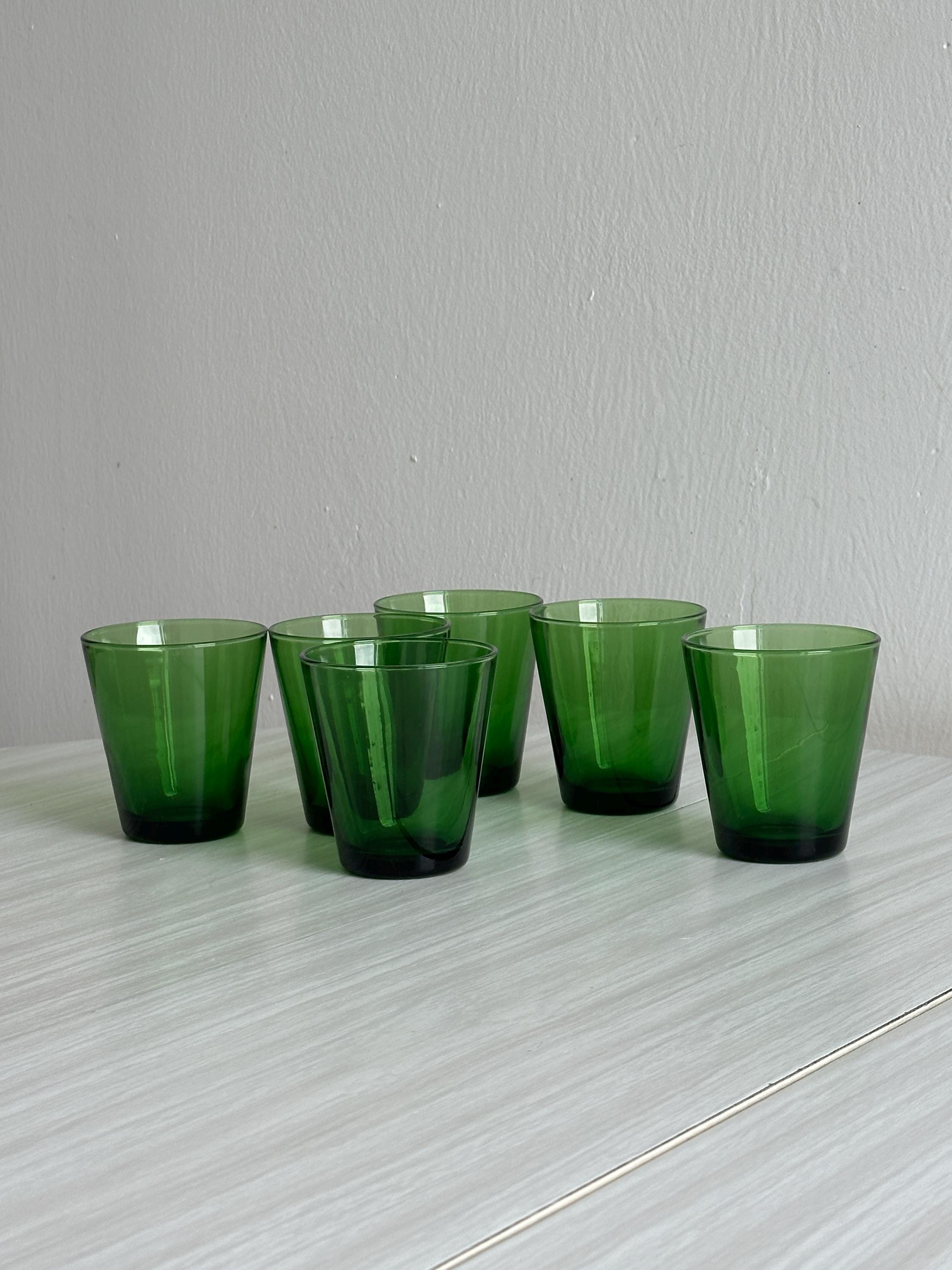 COUPELLES EN VERRE Trempé Vereco - vert - France - X6 EUR