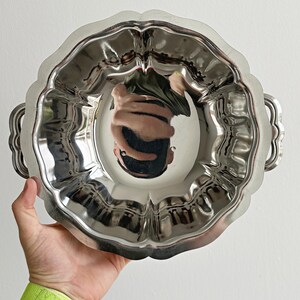 Stainless steel serving dish with lid, classic design, elegant tableware, timeless vintage tableware, cocktail set image 6