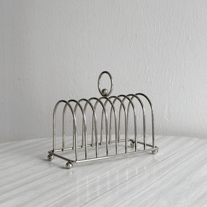Létang Remy style silver metal toast rack, vintage design, chic table decoration, French manufacturing, metal tableware, gift