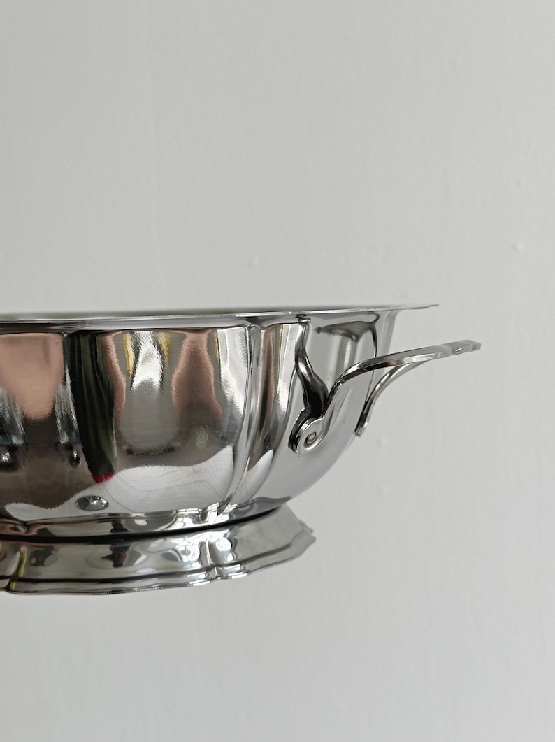 Stainless steel serving dish with lid, classic design, elegant tableware, timeless vintage tableware, cocktail set image 4