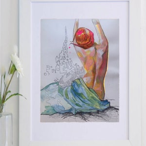 Original watercolor painting ‘Plein Air’