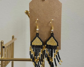 Beaded Fringe Earrings