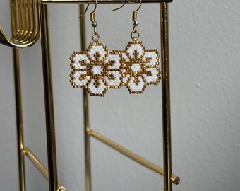 Beaded Flower Earrings