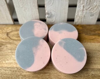 Charcoal and Rose Clay Handmade Soap | Activated Charcoal Soap | Rose Clay Soap | Spa Soap