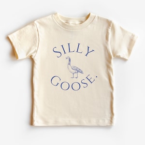 Silly Goose. funny toddler shirt Modern graphic tee for kids cute funny gift for kids simple graphic tee boho kids tee shirt