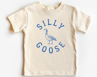 Silly Goose Shirt Silly Shirt Kids Silly Goose Tshirt Silly Shirts Vintage Animal Shirt Preppy Shirts Kid's Goose Shirt Funny Goose Shirt