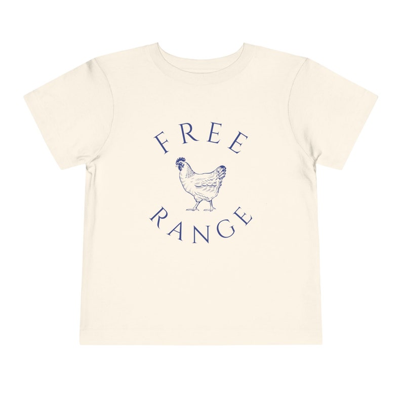 Free Range Chicken T Shirt Toddler Chicken Shirt Homeschool Shirt Silly Shirt Unhinged Shirt Farm Chicken Shirt Feral Toddler Shirt image 4