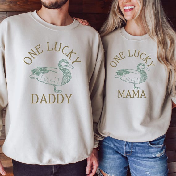 One Lucky Mama One Lucky Daddy Duck Shirt Duck Birthday Lucky Mama Lucky Daddy One Lucky Duck Family Shirts Duck 1st Birthday Sweatshirt