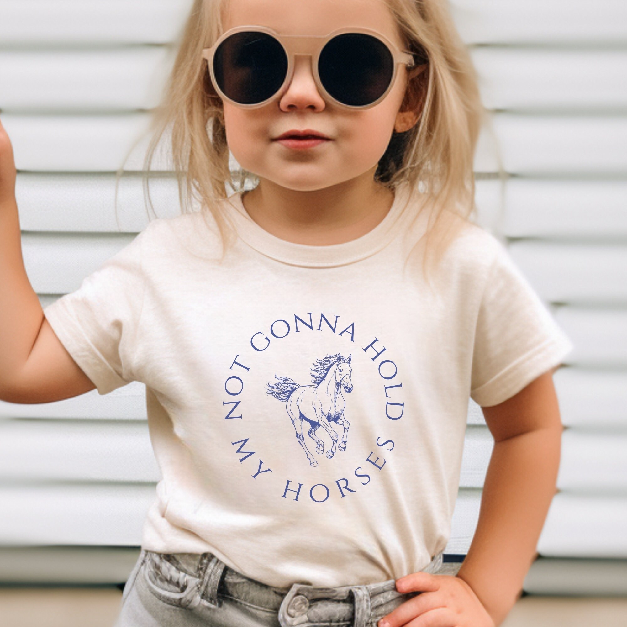 I Will Not Hold My Horses Graphic Sweatshirt main image 1