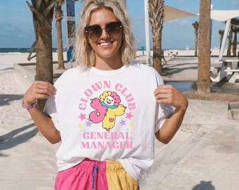 Clown Club T-shirt Comfort Kleuren Clowncore Kleding Kidcore Clowncore Kidcore Kleding Kidcore Shirt Losgeslagen Shirts Clown Shirt