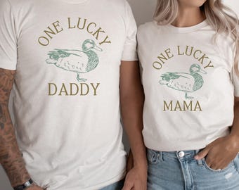 One Lucky Mama One Lucky Daddy Duck Shirt Duck Birthday Lucky Mama Lucky Daddy One Lucky Duck Family Shirts Duck 1st Birthday
