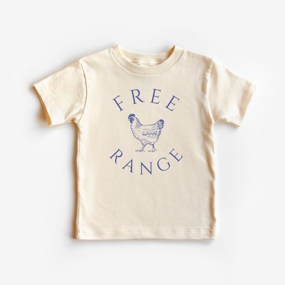 Free Range Chicken T Shirt Toddler Chicken Shirt Homeschool Shirt Silly Shirt Unhinged Shirt Farm Chicken Shirt Feral Toddler Shirt