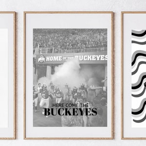 Ohio State Print, Cute College Posters, Digital Download, Trendy Prints, College Mascot, Ohio State Buckeyes