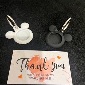 Silicone Mickey Style Apple AirTag Holder