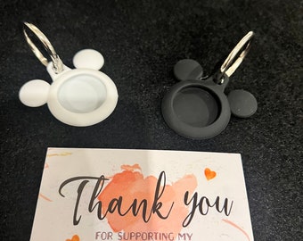 Silicone Mickey Style Apple AirTag Holder