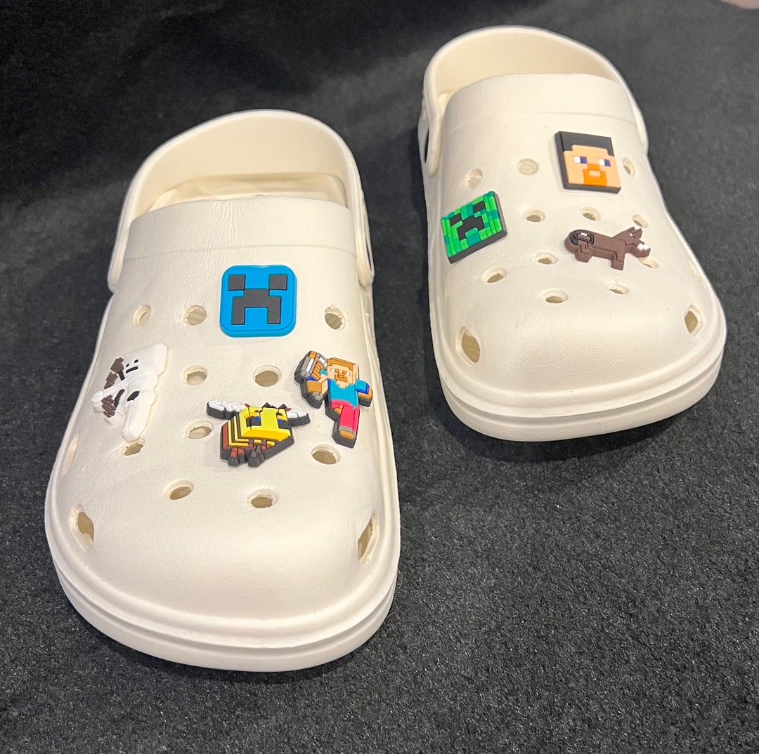 Minecraft Themed Croc Charms Jibbitz Etsy