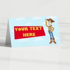 Bearbeitbar Toy Story Etch a Sketch Food Tent Label, Toy Story Food Tent Label, Woody Buzz Tischkarten, Toy Story Geburtstag Buffetkarte