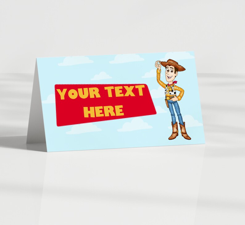 Editable Toy Story Etch a Sketch Food Tent Label, Toy Story Food Tent