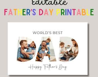 Collage cadeau fête des pères papa, collage photo papa, cadeau fête des pères personnalisé, cadeau pour papa, cadeau personnalisé pour papa, cadeau photo