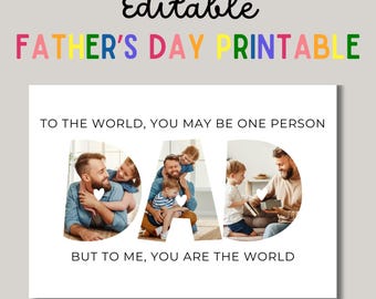 Collage cadeau fête des pères papa, collage photo papa, cadeau fête des pères personnalisé, cadeau pour papa, cadeau personnalisé pour papa, cadeau photo