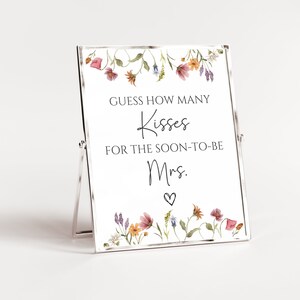 Floral Minimalist Who Knows The Bride The Most Game, Modern Bridal Shower Game, Printable How Well Do You Know The Bride?, Instant Download image 7