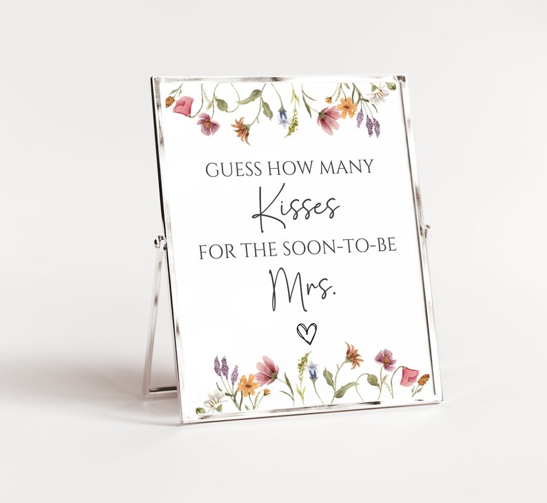 Floral Minimalist Who Knows The Bride The Most Game, Modern Bridal Shower Game, Printable How Well Do You Know The Bride?, Instant Download image 7