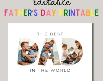Collage cadeau fête des pères papa, collage photo papa, cadeau fête des pères personnalisé, cadeau pour papa, cadeau personnalisé pour papa, cadeau photo