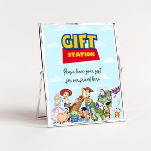 Toy Story Birthday Party Table Sign, Toy Story Party Favor Treat Sign, Toy Story Gift Station Sign, Woody, Buzz, Toy Story Instant Download