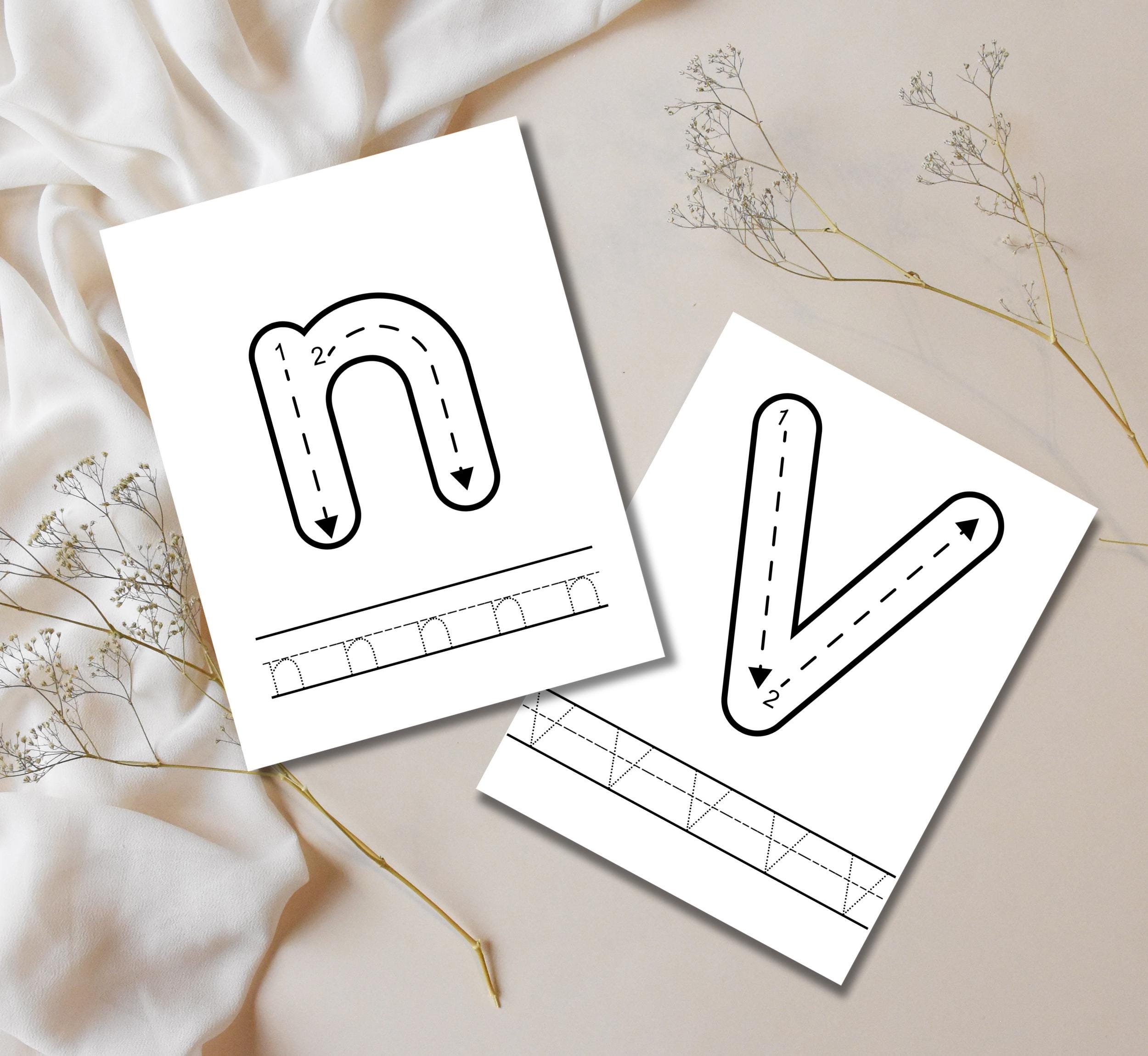 Kindergarten Alphabet Tracing Pages - Upper and Lower Case Letters ...