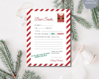 Personalized Editable Letter to Santa, Editable Santa letter, Letter from Santa, Magical Santa Letter, Kids Personalized Santa Letter