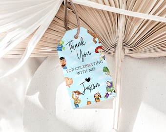 Toy Story Editable Favor Tag, Toy Story Gift Thank You Tag, Toy Story Birthday Invitation, Toy Story Party Favor Tag, Woody, Buzz