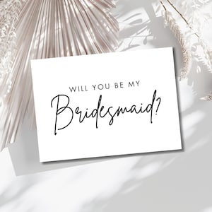 Will You Be My Bridesmaid Card, Maid of Honor Proposal, Matron Of Honor, Bridesmaid Proposal Card, Bridesmaid Gift, Bridal Proposal Box Card