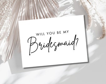 Will You Be My Bridesmaid Card, Maid of Honor Proposal, Matron Of Honor, Bridesmaid Proposal Card, Bridesmaid Gift, Bridal Proposal Box Card