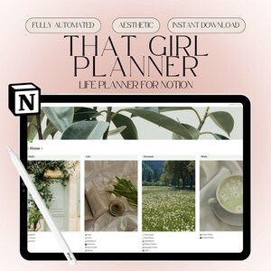 Notion Template | Notion Life Planner | Reading Tracker | ADHD Planner | Travel Planner | Self Care Planner | Habit Tracker | Social Media