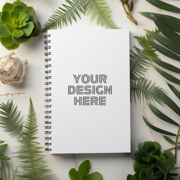 Spiral Notebook Mockup, Canva Template, Ebook Template, Planner Mockups, Journal Mockup, Digital Mockups, Trendy Mock Up, Flat Lay Mockup.