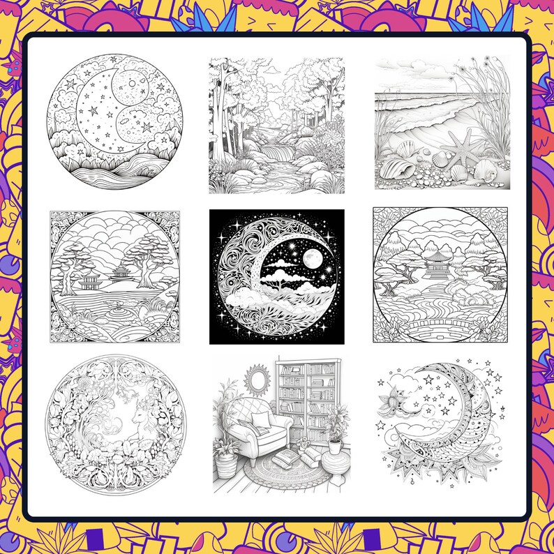 25 Artful Serenity themed Coloring - Il 794xN.5154830901 D5su