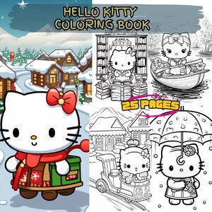 Hello Kitty Coloring & Activity Book Super Set - 4 Hello Kitty Coloring  Books, Crayons Bundle With 50 Hello Kitty Stickers and More (Hello Kitty  Party