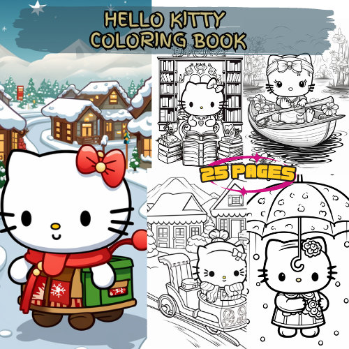 Hello Kitty Coloring Book :(Hello Kitty And Friends)+100Coloring