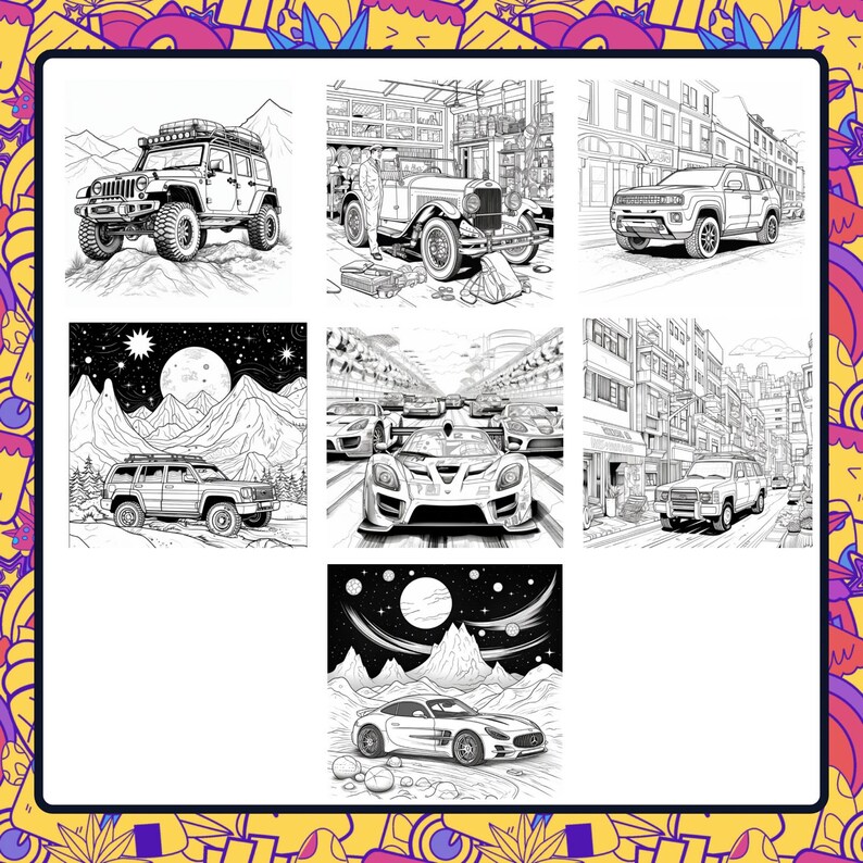 25 Car themed Coloring Pages Adult - Il 794xN.5126001010 Gpjc 