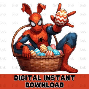 Easter Day Superhero Png, Hero Easter Png, Happy Easter Day Png, Funny Easter Png, Cartoon Movie Character Bunny Png, Instant Download.
